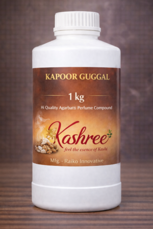 Kapoor Guggal perfume with pure camphor freshness and sacred guggul warmth. Ideal for pooja, meditation, dhoop, agarbatti and spiritual use. Long-lasting divine fragrance.