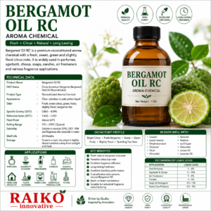 Bergamot oil RC product Bergamot Oil RC | Premium Citrus Aroma Chemical for Perfumes & Fragrance Applications