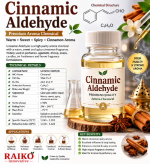 Cinnamic Aldehyde | Cinnamaldehyde Premium Cinnamon Aroma Chemical for Perfume
