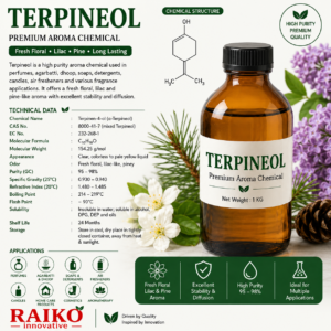 Terpineol premium aroma chemical Terpineol, Alpha Terpineol, Aroma Chemical, Floral Aroma Chemical, Perfume Ingredient, Agarbatti Perfume Chemical, Dhoop Fragrance Ingredient