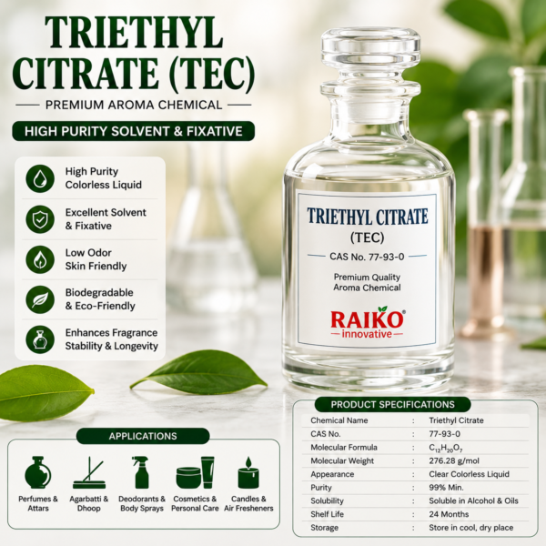 Triethyl Citrate (TEC) Premium Fragrance Solvent Triethyl Citrate (TEC)